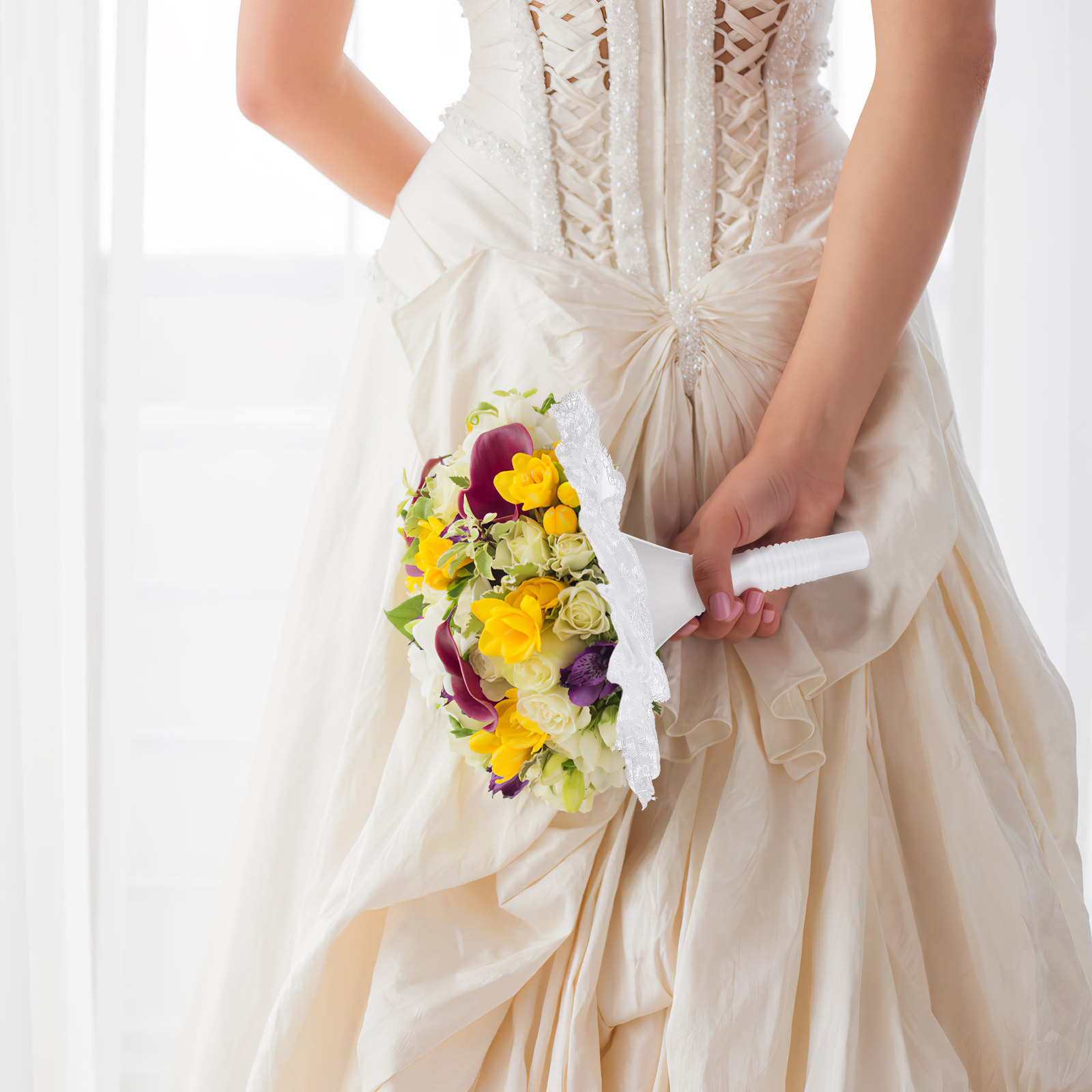 Bouquet Holder Foam - 1 Set Düğün Gelin Buketi Tutucu