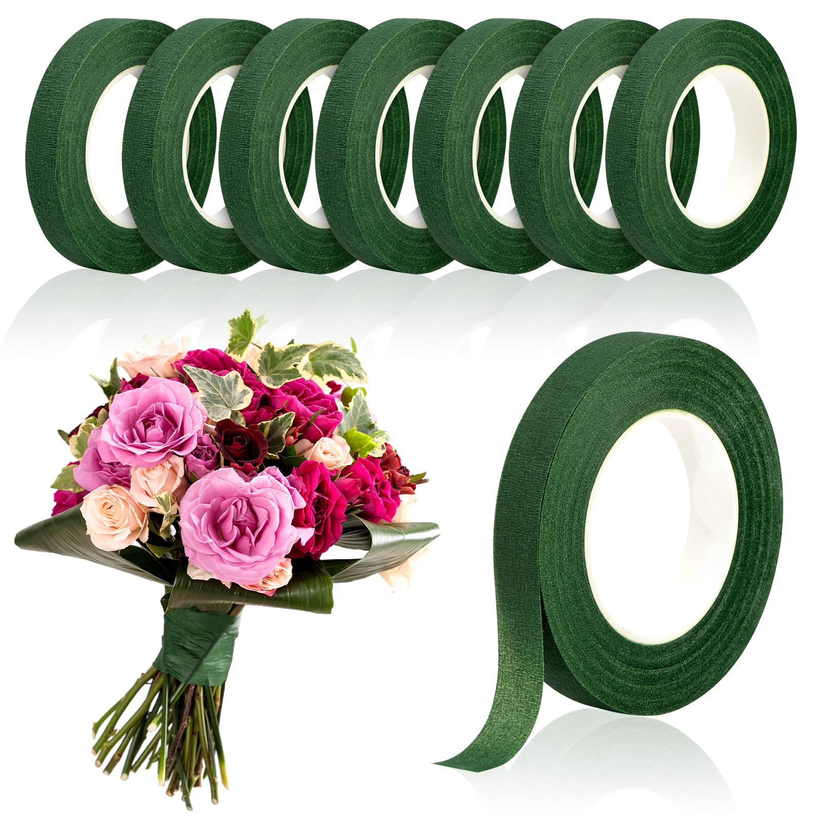 Supply For Florist - 20 metre Yeşil Buket Çiçek Bantları