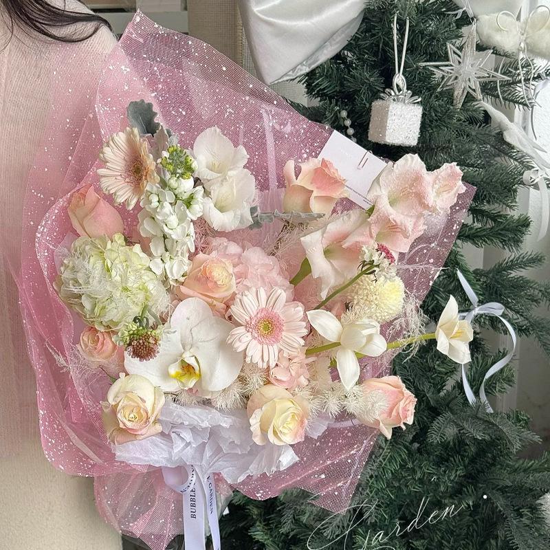 Florist Supply Paper - Kar Tanesi İplik Sarma Fileli Kağıt