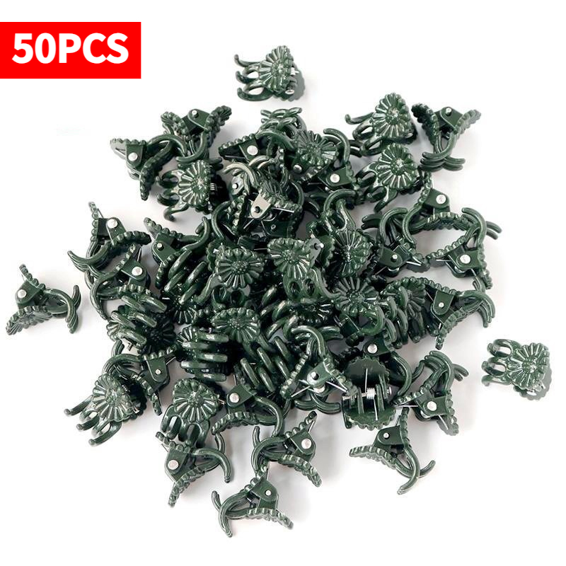 Supply For Florist - 50 Adet 5 Tırnaklı Koyu Yeşil