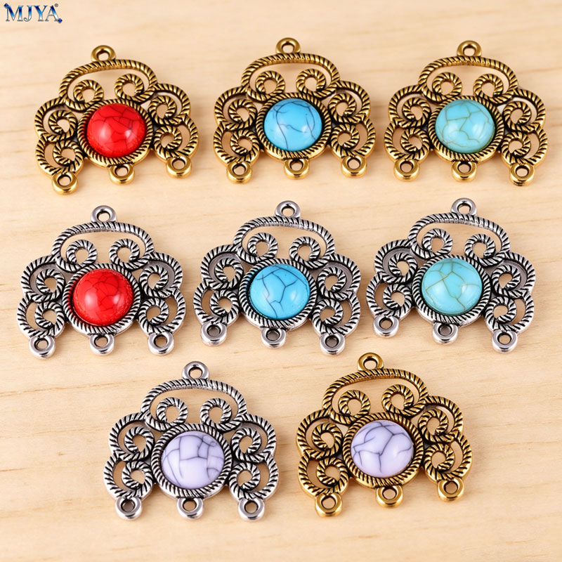 Supply Florist - MJYA 5 adet/grup Vintage Alaşım Turkuaz