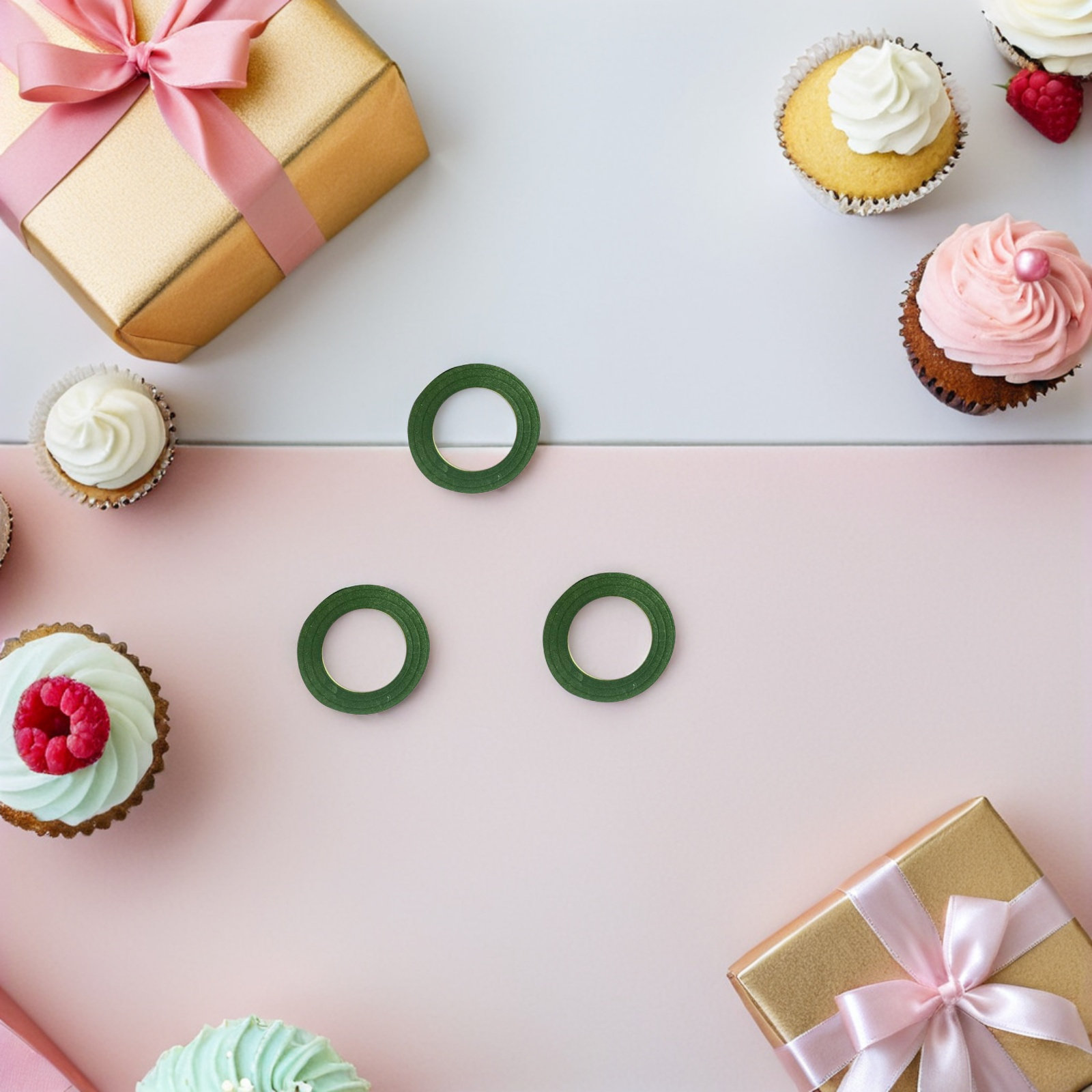 Floral Tape Green - 3 Rulo Çiçek Aranjmanı Bant Çiçek