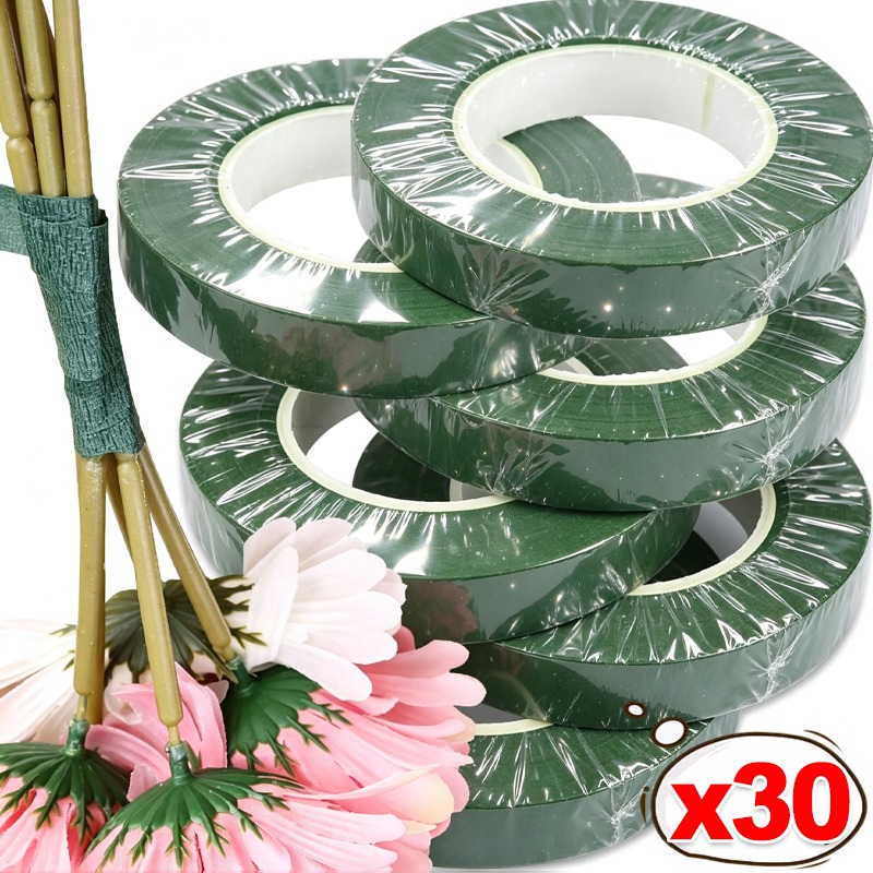 Floral Tape Green - 30/1x Bahçe Bandı Kendinden Yapışkanlı Yeşil