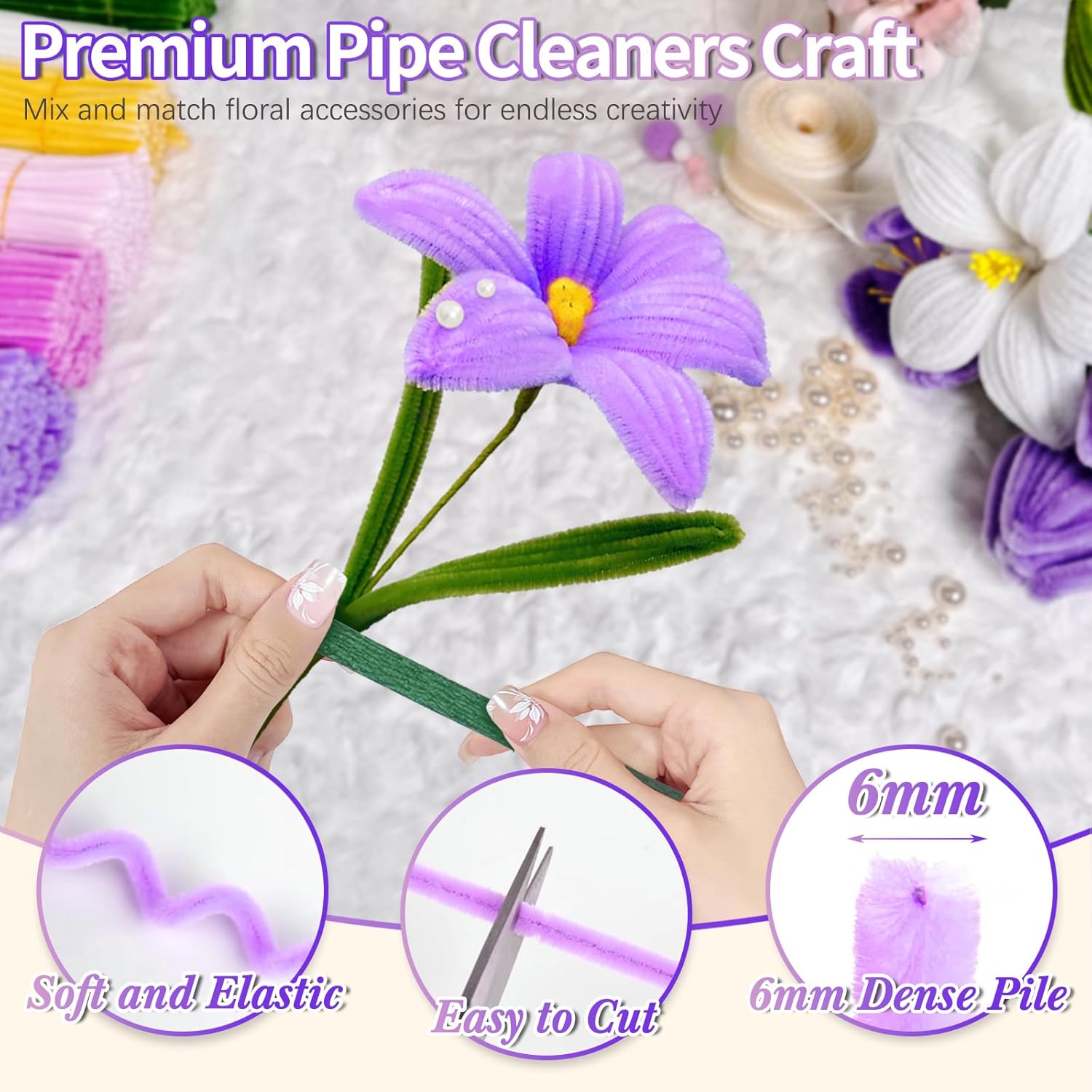 500 Adet Pipo Temizleyici Çiçe - Floral Tape Green incelemesi ve fiyatı