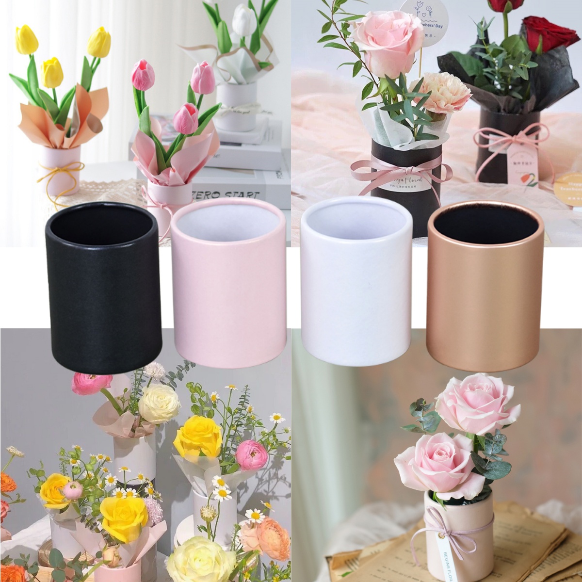 4 adet Mini Yuvarlak Çiçek Kut - Florist Supply Paper incelemesi ve fiyatı