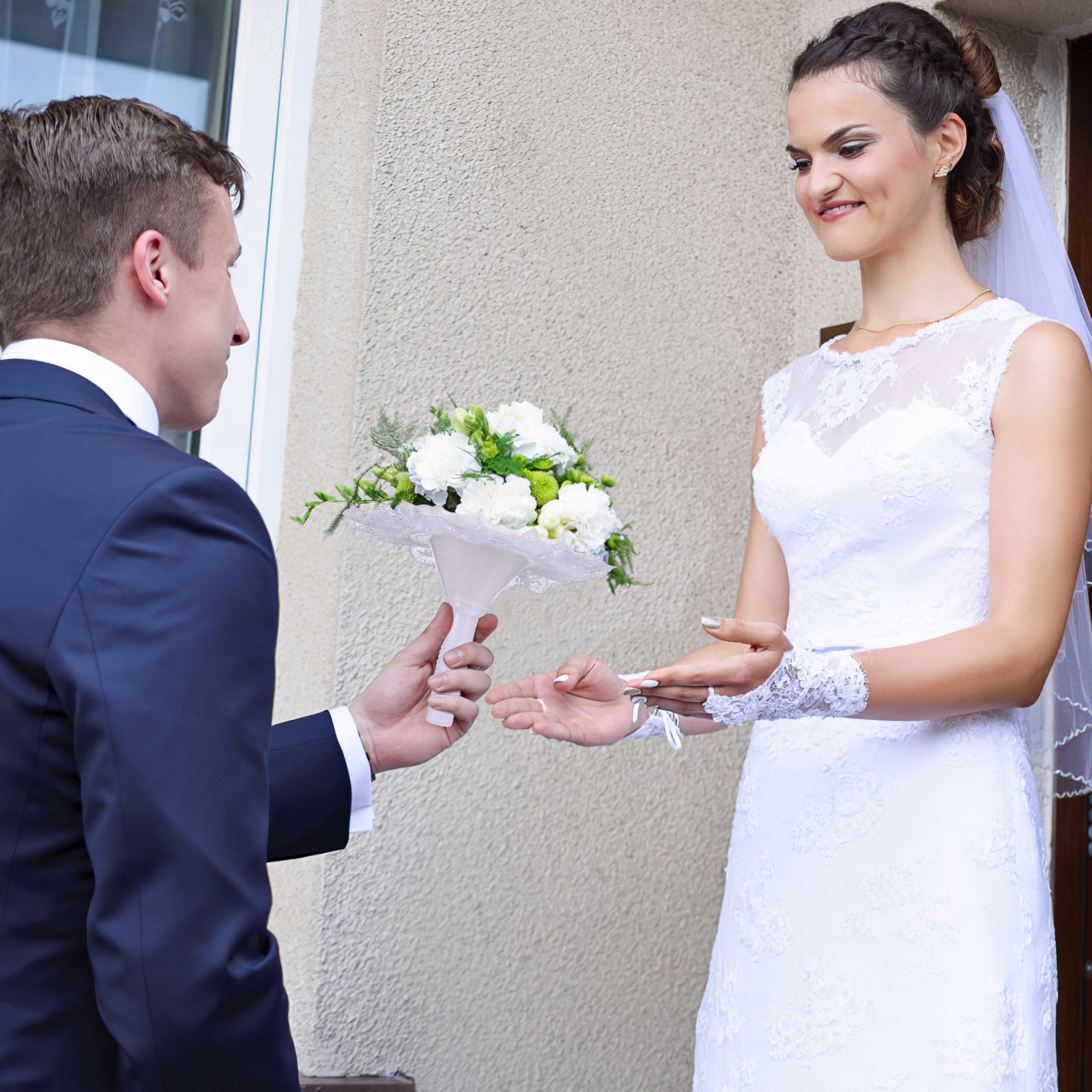 1 Set Premium Dantel Detaylı K - Bouquet Holder Foam incelemesi ve fiyatı