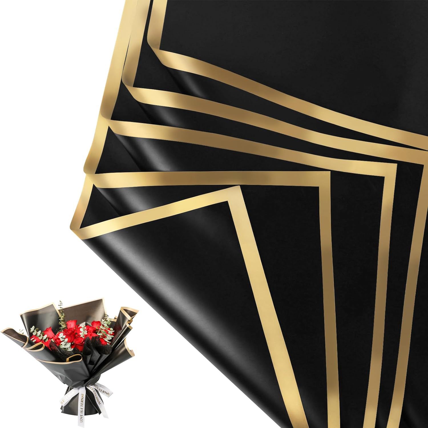 20 yaprak altın kenar su geçir - Florist Supply Paper incelemesi ve fiyatı