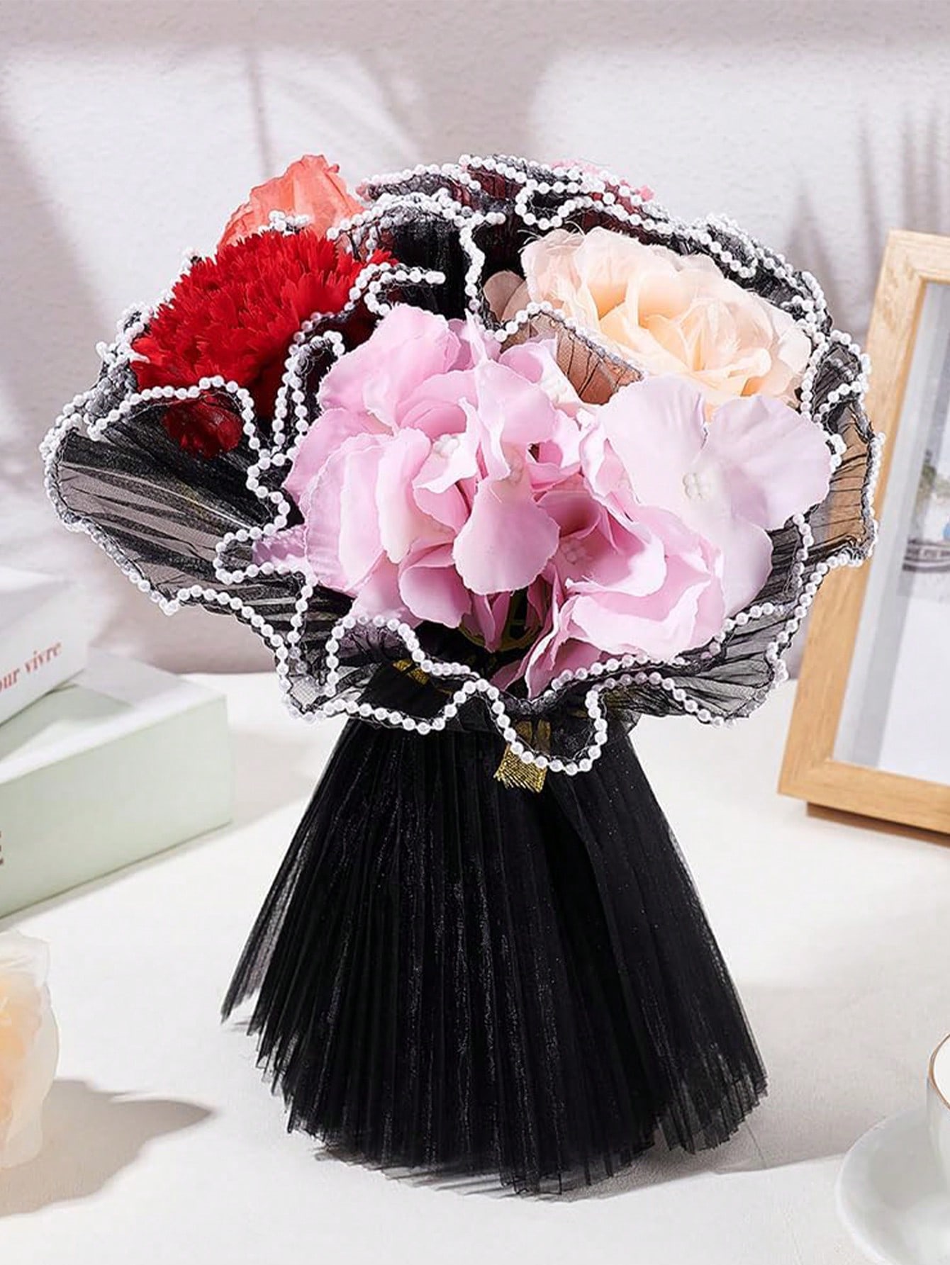 4Yards Sahte İnci Kenarlı Çiçe - Florist Supply Paper incelemesi ve fiyatı