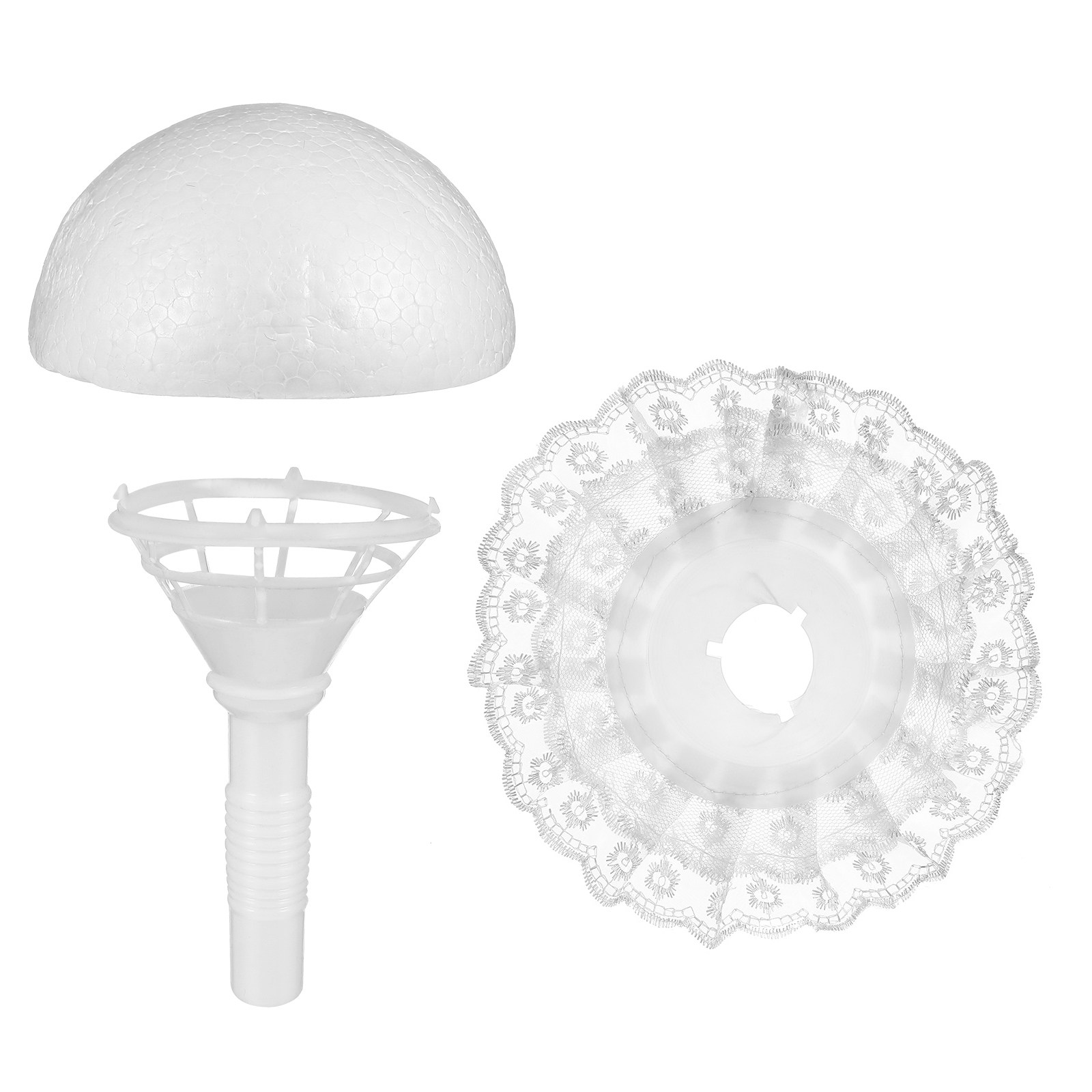 1 Set Düğün Buketi Tutucu Dant - Bouquet Holder Foam incelemesi ve fiyatı